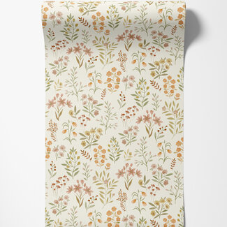 Dutch Wallcoverings Dutch Wallcoverings - Inia- Placed Posey rood - A80102