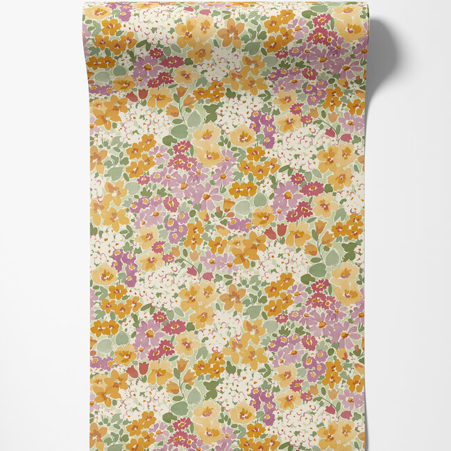 Dutch Wallcoverings Dutch Wallcoverings - Inia- Ditsy Flowers multicolor - Vliesbehang - 10m x 53cm - A80501