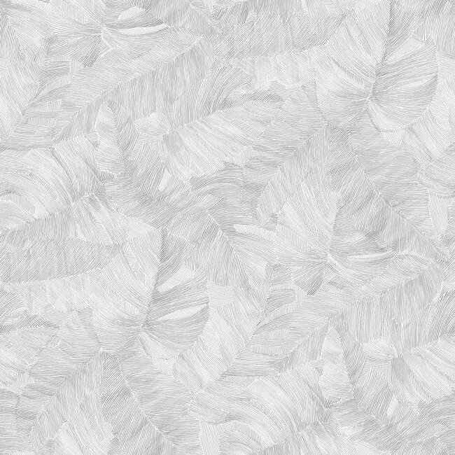 Dutch Wallcoverings Dutch Wallcoverings - Karuna- Vanavara lichtgrijs - Vliesbehang - 10m x 53cm - A67603