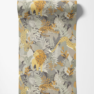 Dutch Wallcoverings Papierbehang - Dream Catcher- Animal Kingdom Neutral - 13072