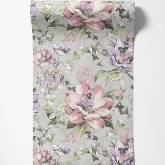 Dutch Wallcoverings Papierbehang - Dream Catcher- Floral Fairies Grey - 13212