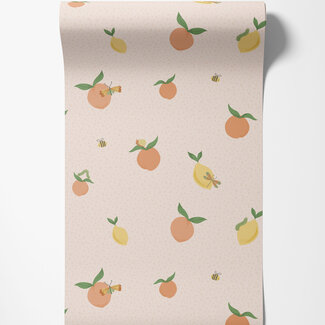 Dutch Wallcoverings Papierbehang - Dream Catcher- Tutti Fruity Coral/Orange - 13271