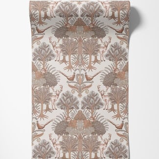 Dutch Wallcoverings Vliesbehang - Tapestry Nordic Deer Forest Beige - TP422301