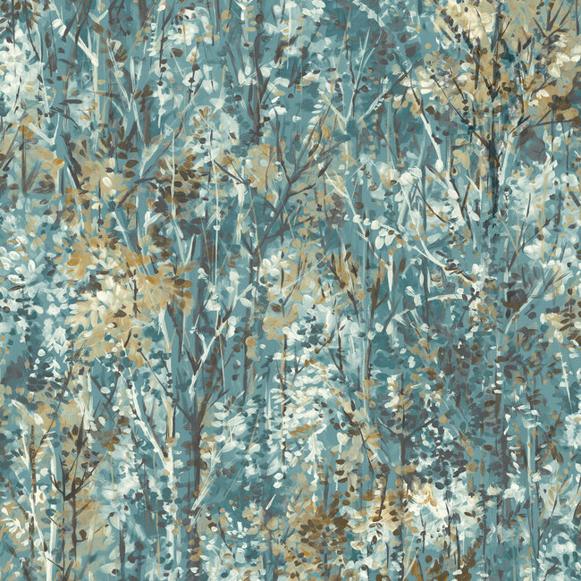 Dutch Wallcoverings Dutch Wallcoverings - FC Arabesque- Verdant Teal - Vliesbehang - 10m x 53cm - 36362