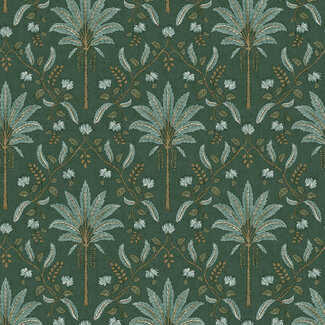 Dutch Wallcoverings Dutch Wallcoverings - FC Journey to the East - Ariara Green  - 91790