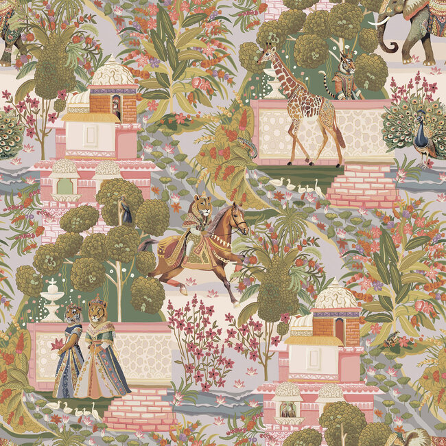 Dutch Wallcoverings Dutch Wallcoverings - FC Journey to the East - Jal Mahal Multi - Vliesbehang - 10m x 53cm - 91800