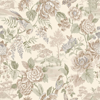 Dutch Wallcoverings Dutch Wallcoverings - FC Journey to the East - Hana cream - 91833