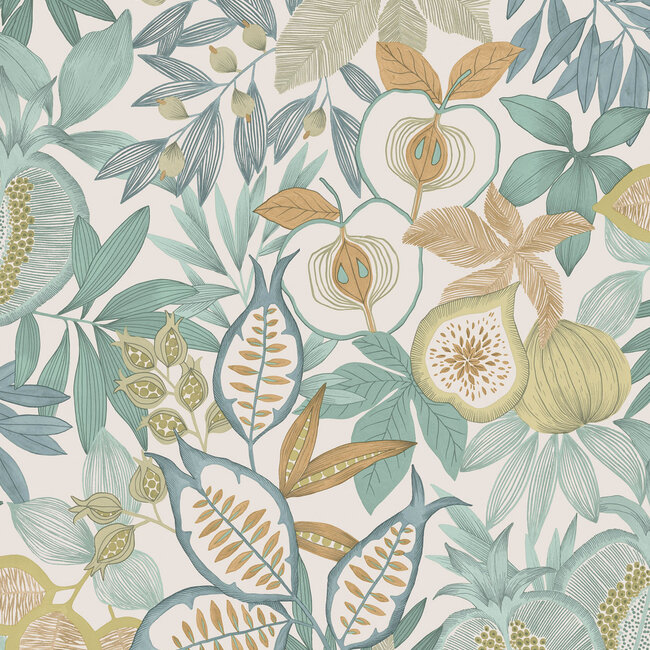 Dutch Wallcoverings Dutch Wallcoverings - FC Journey to the East - Nagano Blue - Vliesbehang - 10m x 53cm - 91841