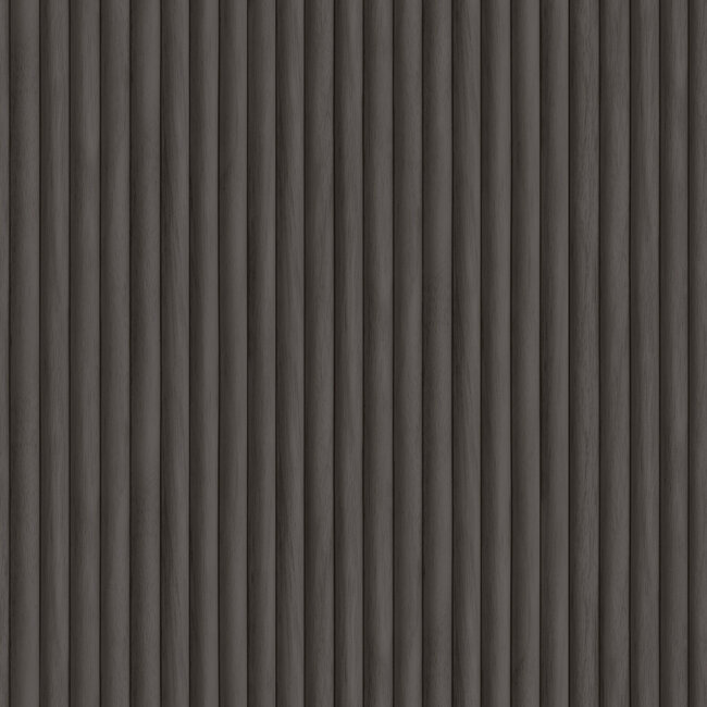 Dutch Wallcoverings Dutch Wallcoverings - FC Journey to the East - Teak Charcoal - Vliesbehang - 10m x 53cm - 91862