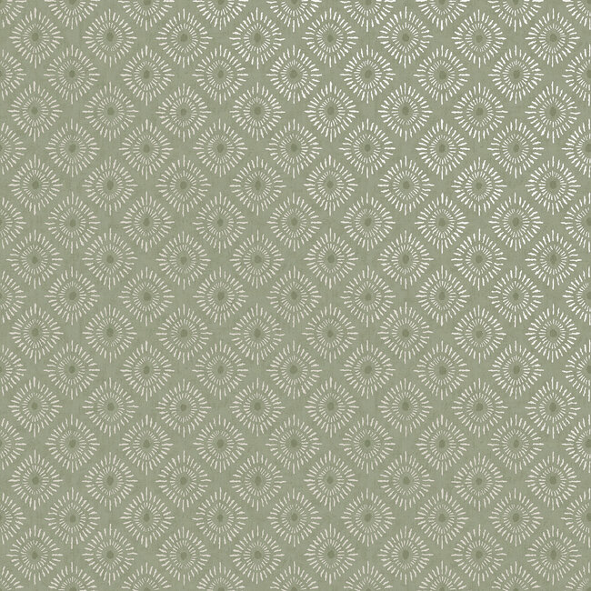 Dutch Wallcoverings Dutch Wallcoverings - FC Journey to the East - Sunstone Sage - Vliesbehang - 10m x 53cm - 91870