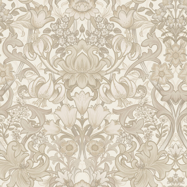 Dutch Wallcoverings Dutch Wallcoverings - FC Tales of the Manor - Fleurmont Neutral - Vliesbehang - 10m x 53cm - 91901