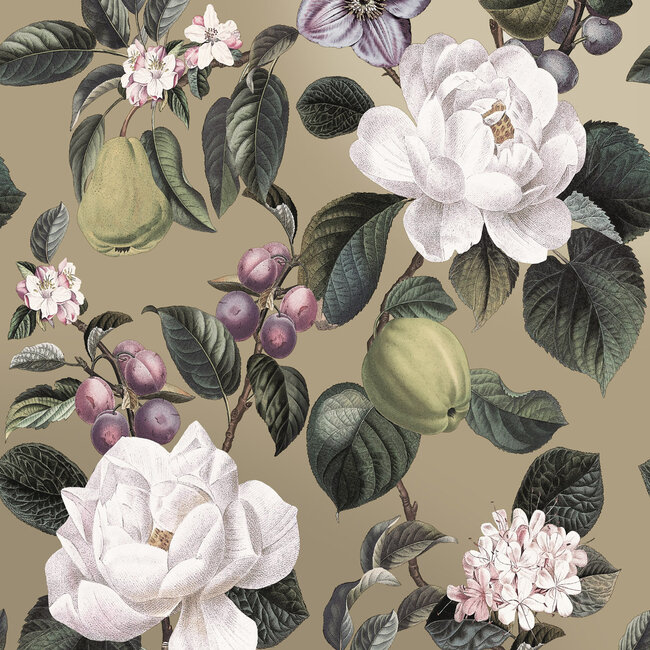 Dutch Wallcoverings Dutch Wallcoverings - FC Tales of the Manor - Pendula Gilver - Vliesbehang - 10m x 53cm - 91913