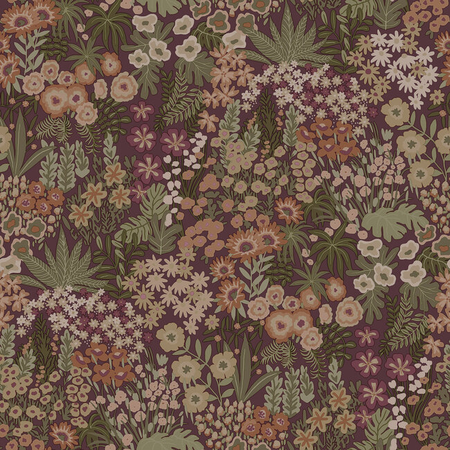 Dutch Wallcoverings Dutch Wallcoverings - FC Tales of the Manor - Lysandra Mulberry - Vliesbehang - 10m x 53cm - 91922