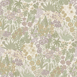 Dutch Wallcoverings Dutch Wallcoverings - FC Tales of the Manor - Lysandra Cream/Heather - 91923
