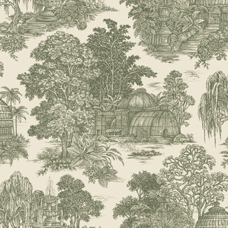 Dutch Wallcoverings Dutch Wallcoverings - FC Tales of the Manor - Blenheim Green - 91970