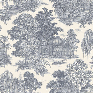 Dutch Wallcoverings Dutch Wallcoverings - FC Tales of the Manor - Blenheim Blue - 91971