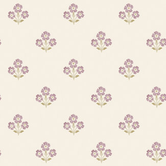 Dutch Wallcoverings Dutch Wallcoverings - FC Tales of the Manor - Isadora Neutral/Mulberry - 91994