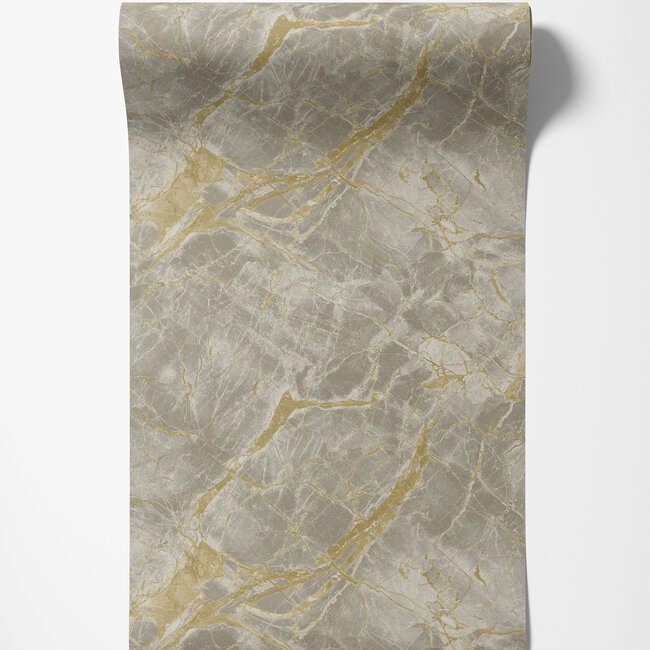 Dutch Wallcoverings Dutch Wallcoverings - FC Arabesque- Levanto Marble Cream - Vliesbehang - 10m x 53cm - 36290