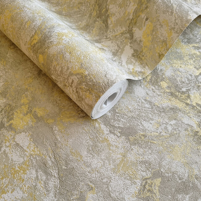 Dutch Wallcoverings Dutch Wallcoverings - FC Arabesque- Levanto Marble Cream - Vliesbehang - 10m x 53cm - 36290