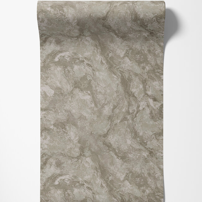Dutch Wallcoverings Dutch Wallcoverings - FC Arabesque- Levanto Marble Taupe - Vliesbehang - 10m x 53cm - 36292