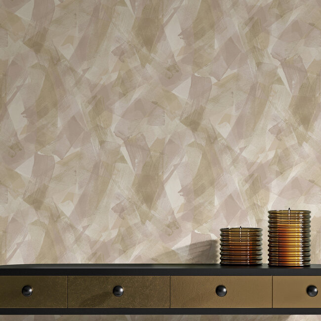 Dutch Wallcoverings Dutch Wallcoverings - FC Arabesque- Artistry Blush Coral - Vliesbehang - 10m x 53cm - 36321