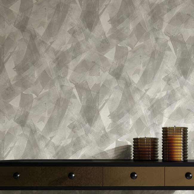 Dutch Wallcoverings Dutch Wallcoverings - FC Arabesque- Artistry Grey Dove - Vliesbehang - 10m x 53cm - 36323