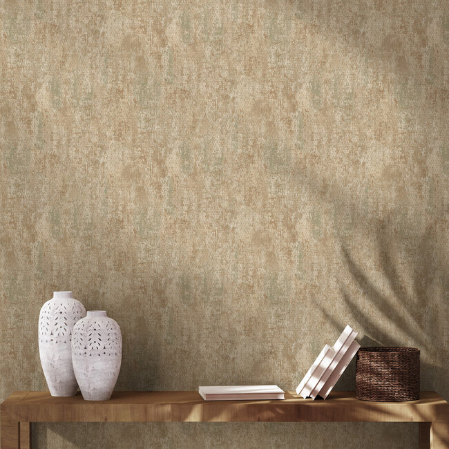 Dutch Wallcoverings Dutch Wallcoverings - FC Arabesque- Austin Rust beige - Vliesbehang - 10m x 53cm - 36336