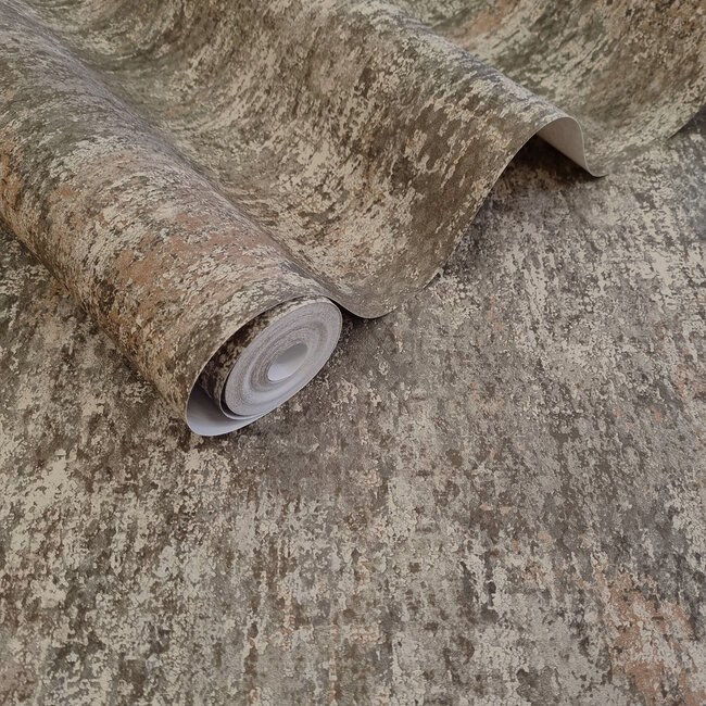 Dutch Wallcoverings Dutch Wallcoverings - FC Arabesque- Austin Mocha - Vliesbehang - 10m x 53cm - 36337