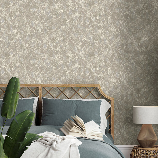 Dutch Wallcoverings Dutch Wallcoverings - FC Arabesque- Pluma Neutral - Vliesbehang - 10m x 53cm - 36343