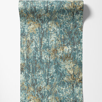 Dutch Wallcoverings Dutch Wallcoverings - FC Arabesque- Verdant Teal - 36362