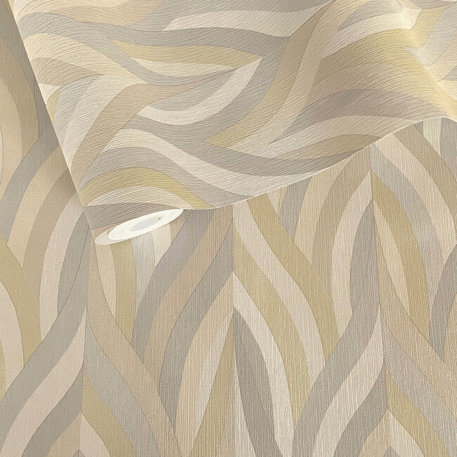 Dutch Wallcoverings Dutch Wallcoverings - FC Arabesque- Arabesque Neutral - Vliesbehang - 10m x 53cm - 36370
