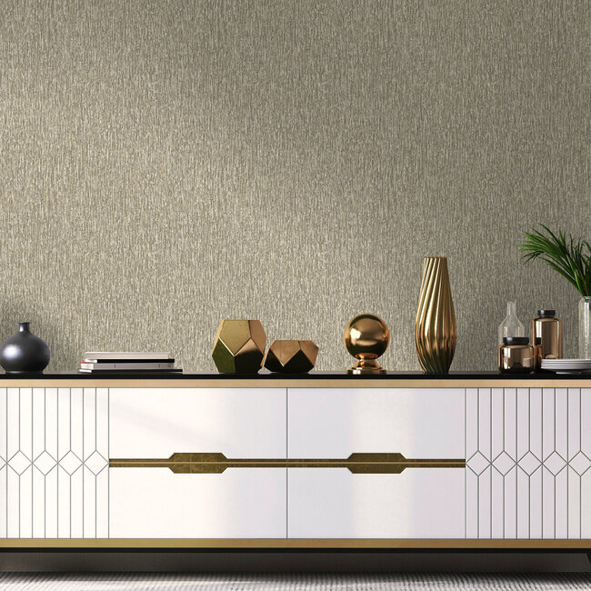 Dutch Wallcoverings Dutch Wallcoverings - FC Arabesque- Merino Taupe - Vliesbehang - 10m x 53cm - 36380