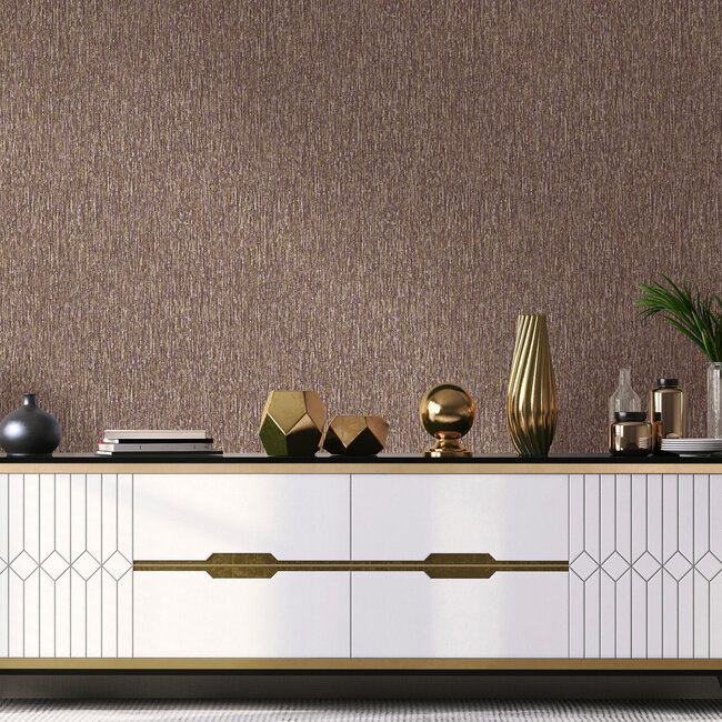 Dutch Wallcoverings Dutch Wallcoverings - FC Arabesque- Merino Berry - Vliesbehang - 10m x 53cm - 36381