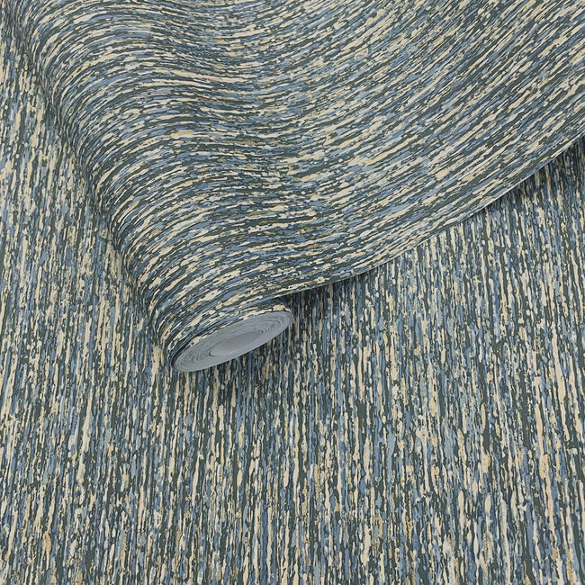 Dutch Wallcoverings Dutch Wallcoverings - FC Arabesque- Merino Blue - Vliesbehang - 10m x 53cm - 36384