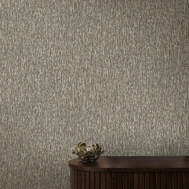 Dutch Wallcoverings Dutch Wallcoverings - FC Arabesque- Merino Charcoal - Vliesbehang - 10m x 53cm - 36385