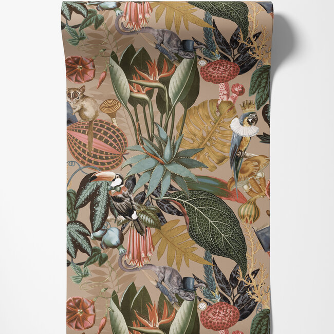 Dutch Wallcoverings Dutch Wallcoverings - FC Arboretum- Reverie Gold - Vliesbehang - 10m x 53cm - 91171