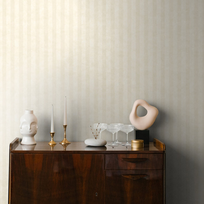Dutch Wallcoverings Dutch Wallcoverings - FC Arboretum- Aquila Cream - Vliesbehang - 10m x 53cm - 91720