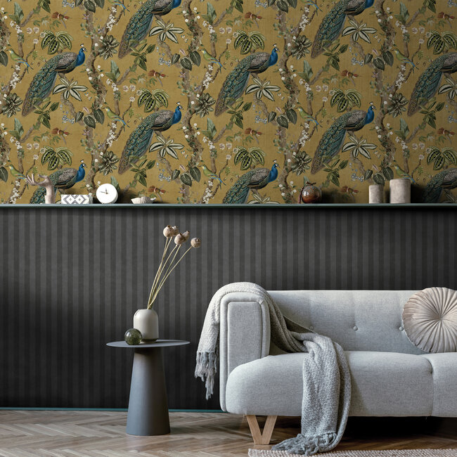 Dutch Wallcoverings Dutch Wallcoverings - FC Arboretum- Cassia Ochre - Vliesbehang - 10m x 53cm - 91743