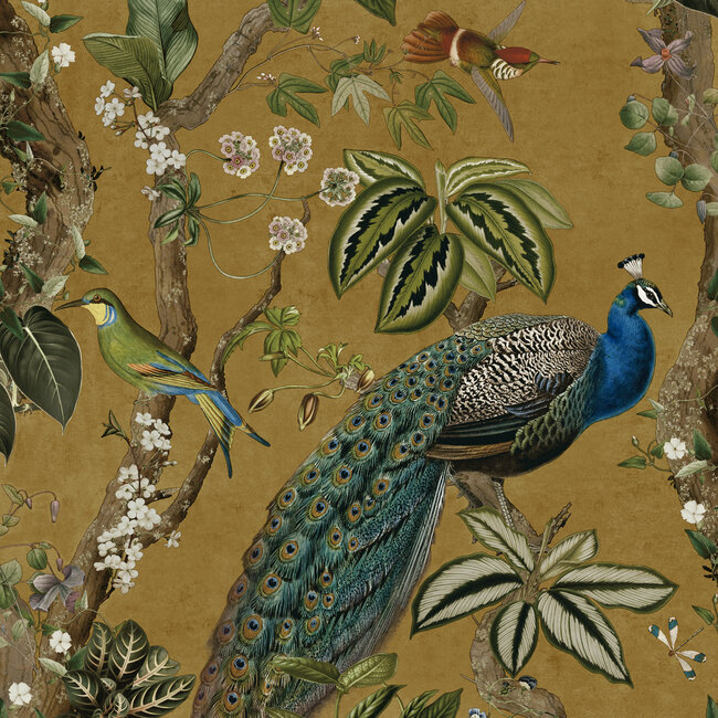 Dutch Wallcoverings Dutch Wallcoverings - FC Arboretum- Cassia Ochre - Vliesbehang - 10m x 53cm - 91743