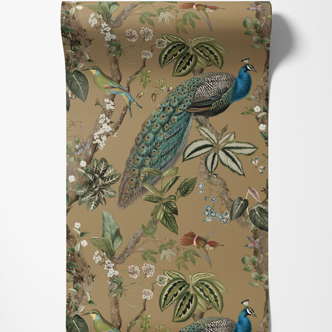 Dutch Wallcoverings Dutch Wallcoverings - FC Arboretum- Cassia Gold - Vliesbehang - 10m x 53cm - 91744