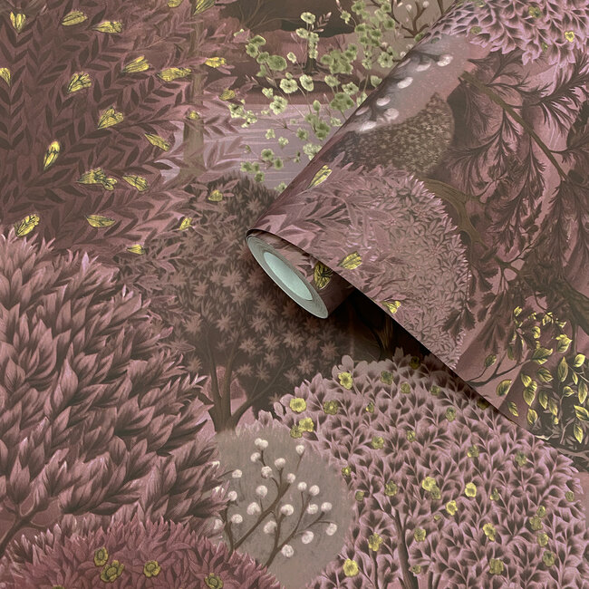 Dutch Wallcoverings Dutch Wallcoverings - FC Arboretum- Arboretum Berry - Vliesbehang - 10m x 53cm - 91753