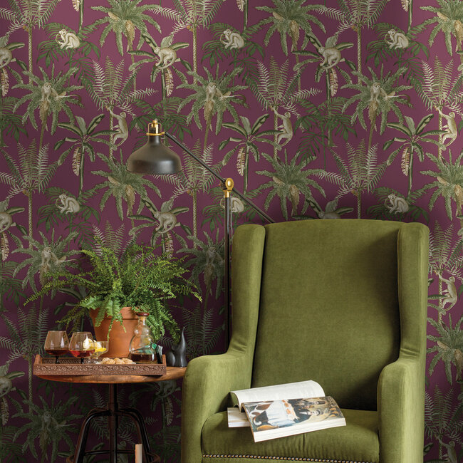 Dutch Wallcoverings Dutch Wallcoverings - FC Arboretum- Ateles Berry - Vliesbehang - 10m x 53cm - 91760