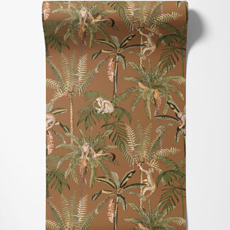 Dutch Wallcoverings Dutch Wallcoverings - FC Arboretum- Ateles Burnt Orange - 91761