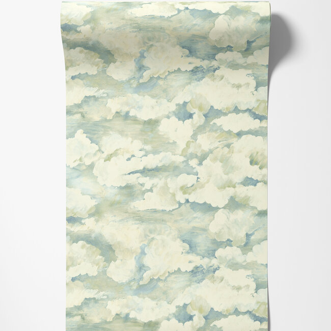 Dutch Wallcoverings Dutch Wallcoverings - FC Arboretum- Sora Soft Aqua - Vliesbehang - 10m x 53cm - 91771