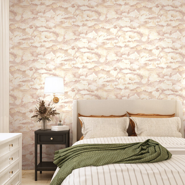 Dutch Wallcoverings Dutch Wallcoverings - FC Arboretum- Sora Coral - Vliesbehang - 10m x 53cm - 91772
