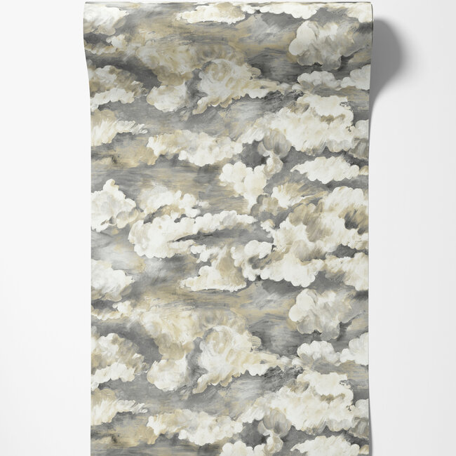 Dutch Wallcoverings Dutch Wallcoverings - FC Arboretum- Sora Charcoal - Vliesbehang - 10m x 53cm - 91773