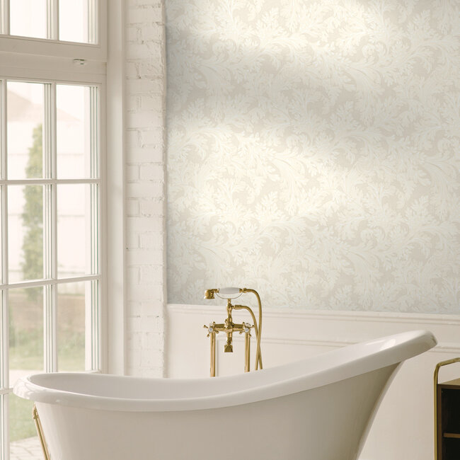 Dutch Wallcoverings Dutch Wallcoverings - FC Arboretum- Forenza Cream - Vliesbehang - 10m x 53cm - 91780