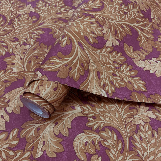 Dutch Wallcoverings Dutch Wallcoverings - FC Arboretum- Forenza Berry - Vliesbehang - 10m x 53cm - 91782
