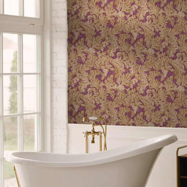 Dutch Wallcoverings Dutch Wallcoverings - FC Arboretum- Forenza Berry - Vliesbehang - 10m x 53cm - 91782