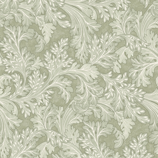 Dutch Wallcoverings Dutch Wallcoverings - FC Arboretum- Forenza Sage - Vliesbehang - 10m x 53cm - 91783